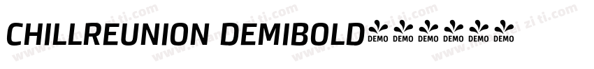 chillreunion demibold字体转换